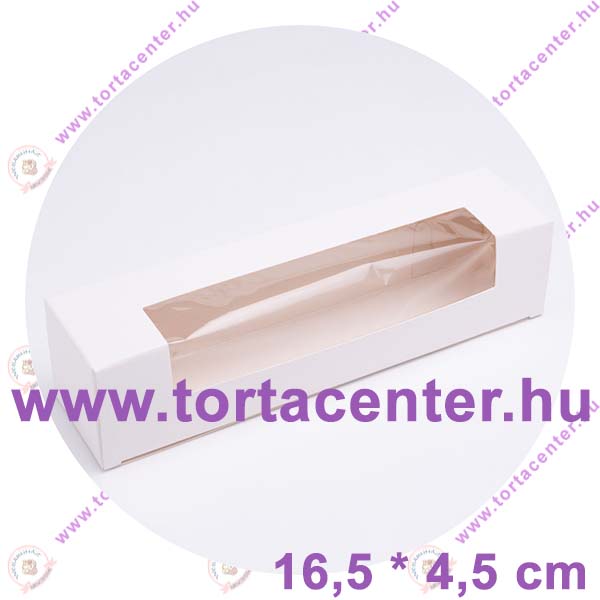 Macaronos papír doboz  (6-8 macaronhoz, 16,5x4,5x4,5 cm)
